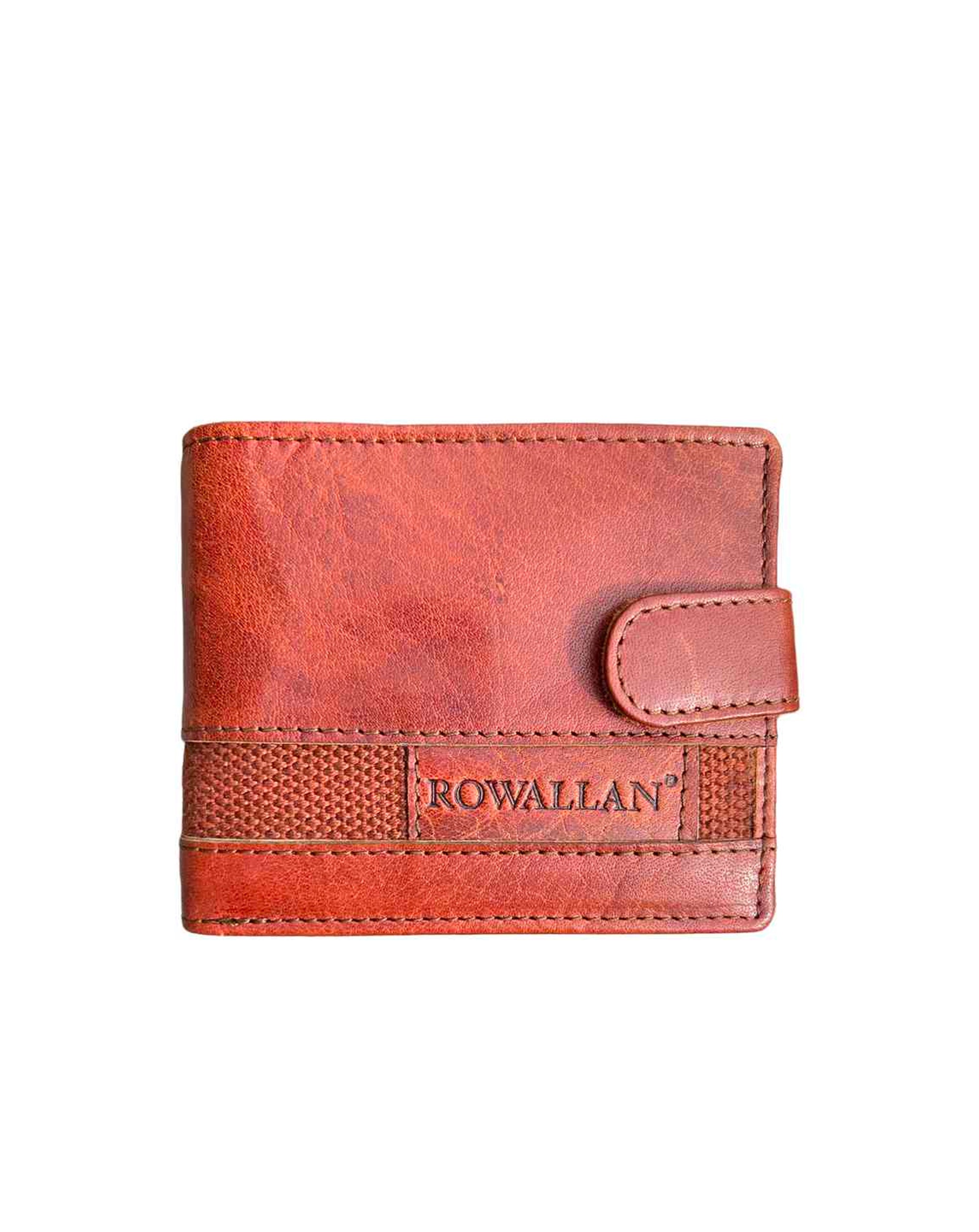 Rowallan Panama tabbed flip out wallet COGNAC