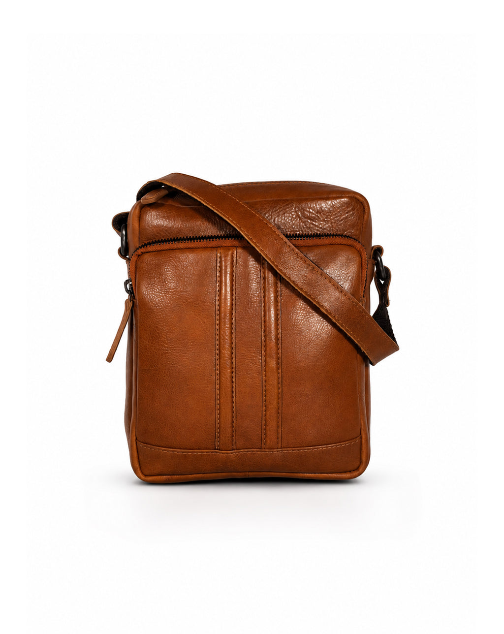 Rowallan Spartan Light Tan Medium Size Soft Leather Crossbody Man Bag