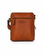 Rowallan Spartan Light Tan Medium Size Soft Leather Crossbody Man Bag