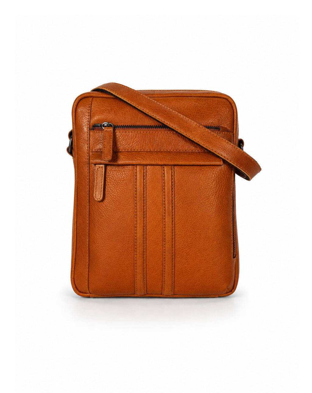 Rowallan Spartan Light Tan Large Size Leather Crossbody Man Bag