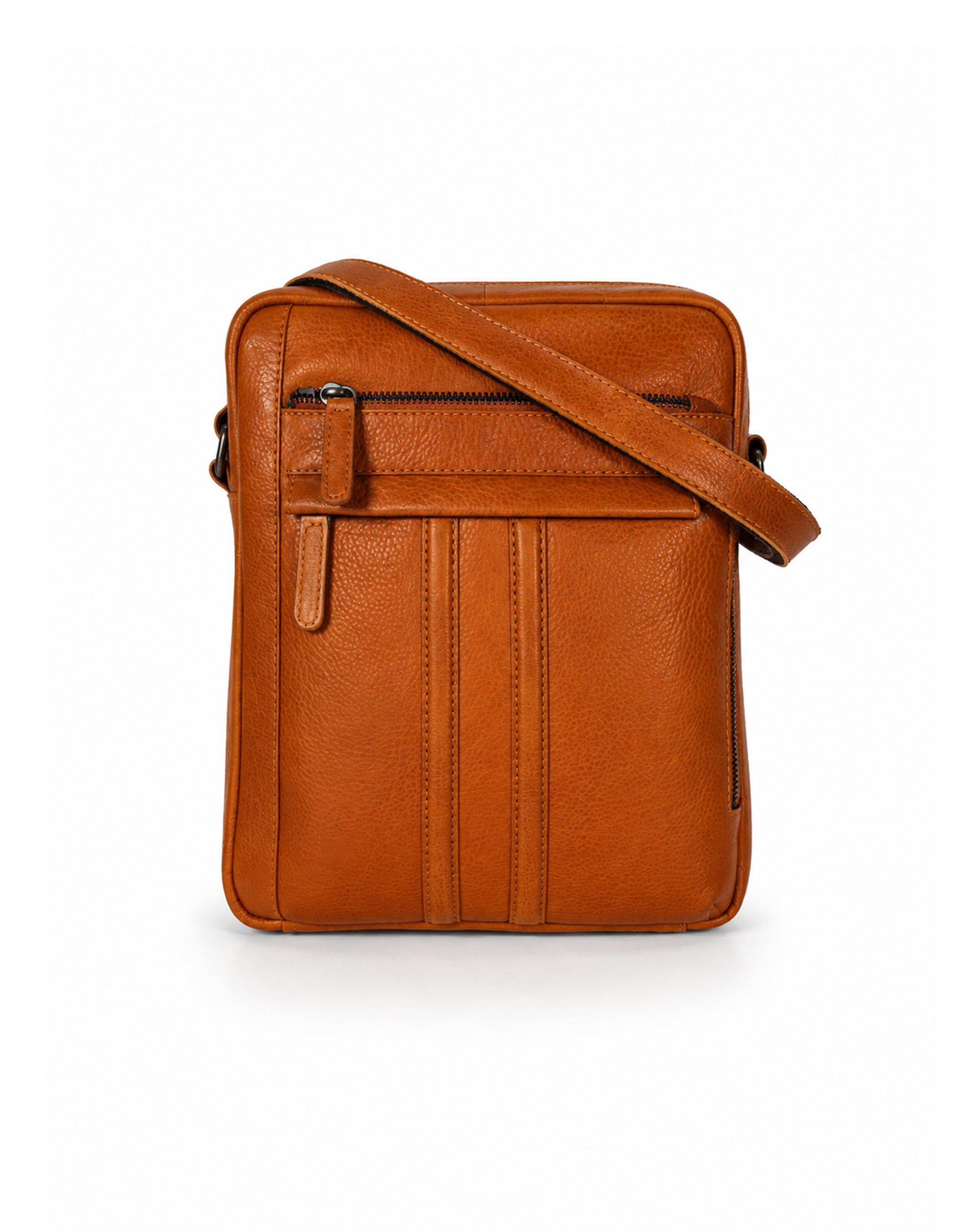 Rowallan Spartan Light Tan Large Size Leather Crossbody Man Bag