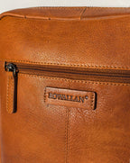 Rowallan Spartan Light Tan Large Size Leather Crossbody Man Bag