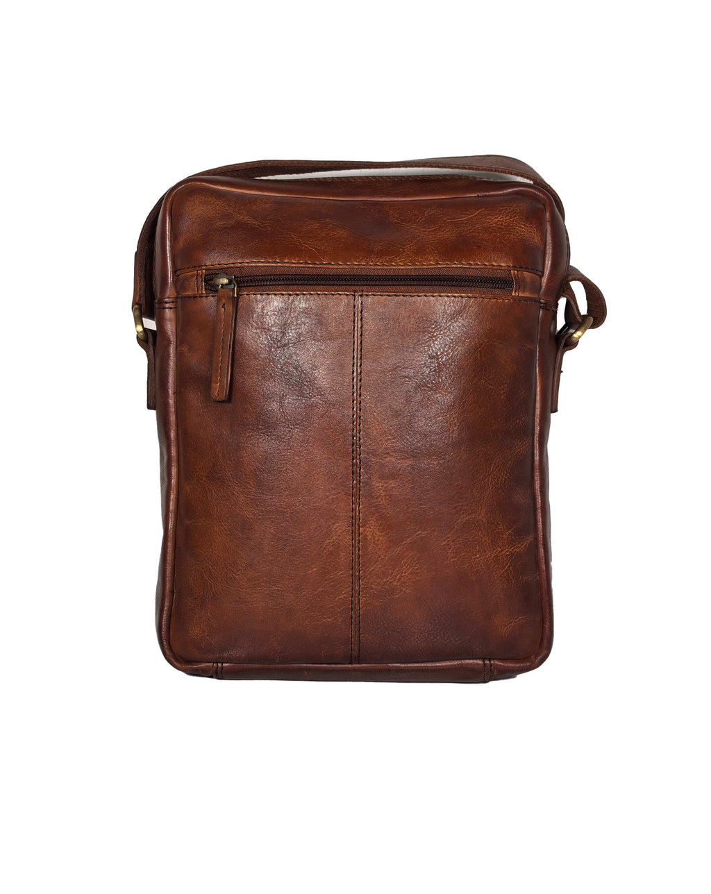 Rowallan Tamponata Brandy Colour Large Leather Cross Body Man Bag