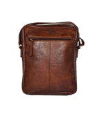 Rowallan Tamponata Brandy Colour Large Leather Cross Body Man Bag