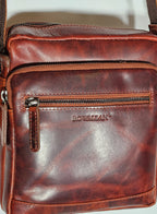 Rowallan Trojan Cross Body Bag Cognac