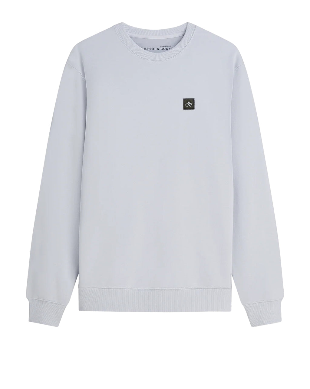 Scotch & Soda Core badge regular fit sweat shirt Grey Dawn