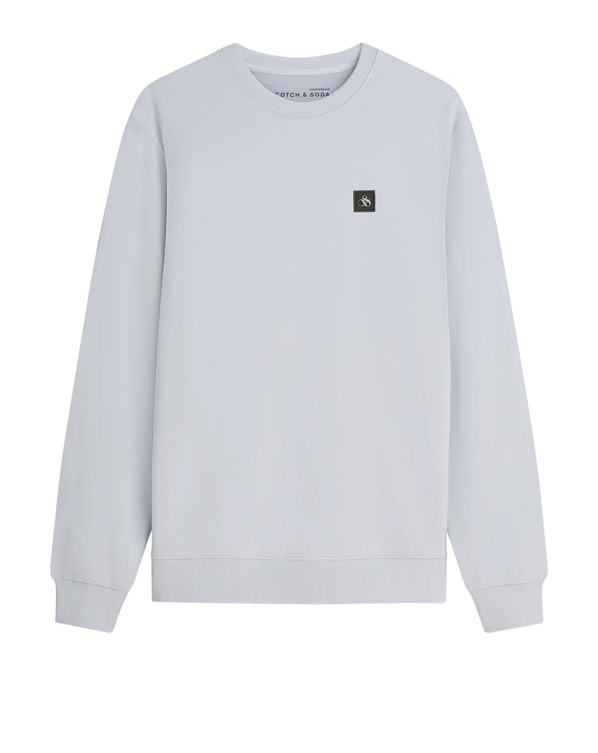 Scotch & Soda Core badge regular fit sweat shirt Grey Dawn