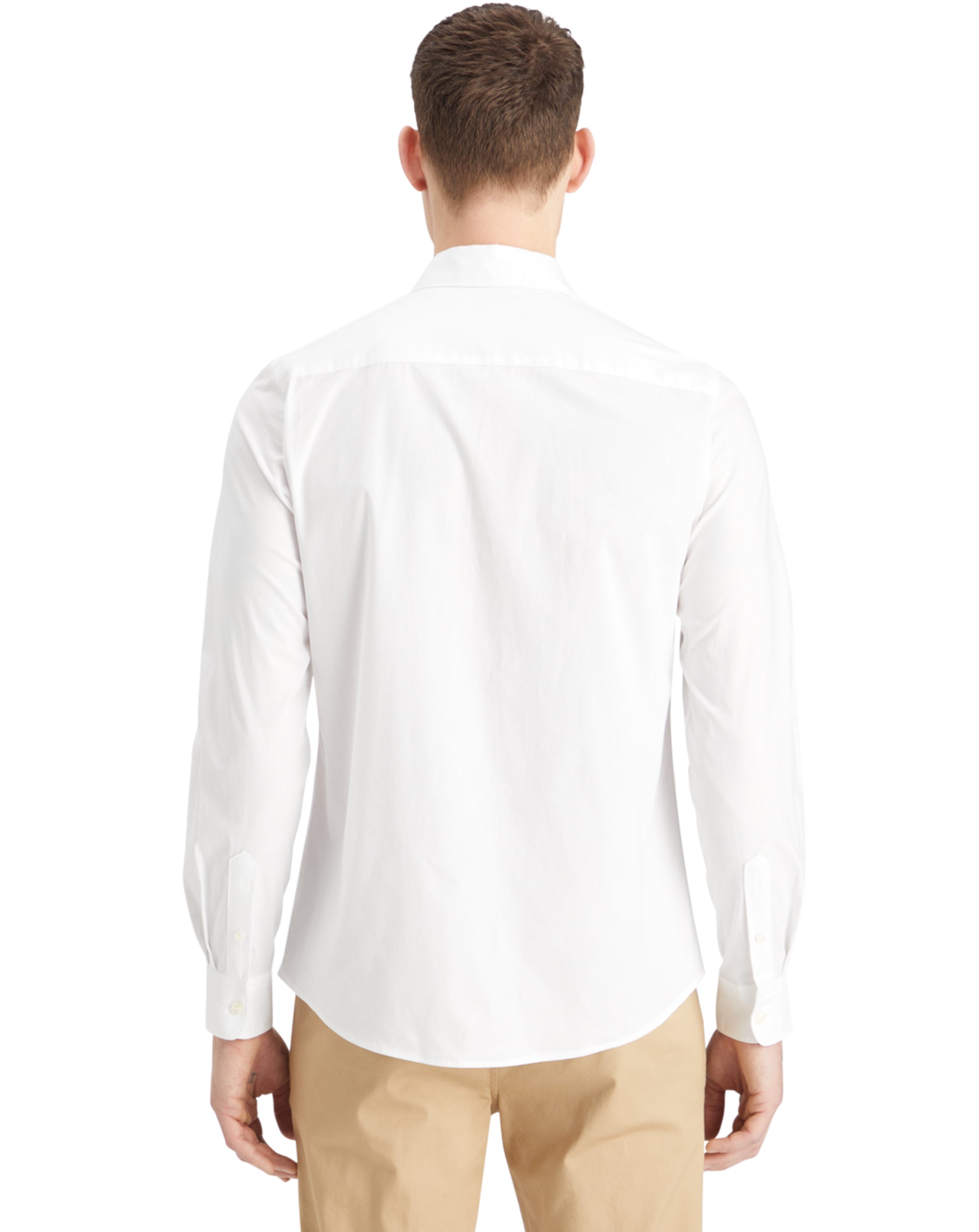 Scotch & Soda Scotch & Soda cotton poplin stretch LS shirt WHITE