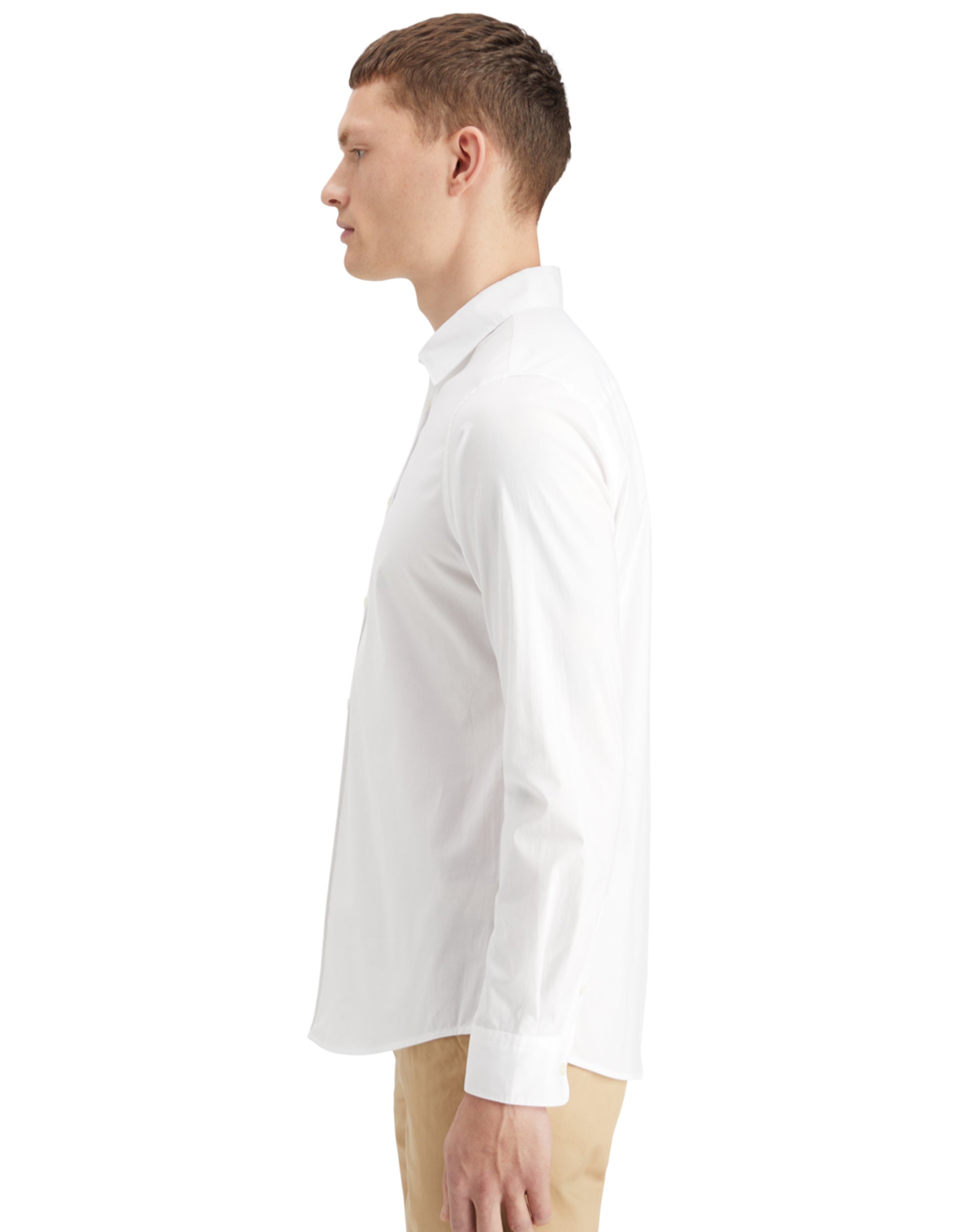 Scotch & Soda Scotch & Soda cotton poplin stretch LS shirt WHITE