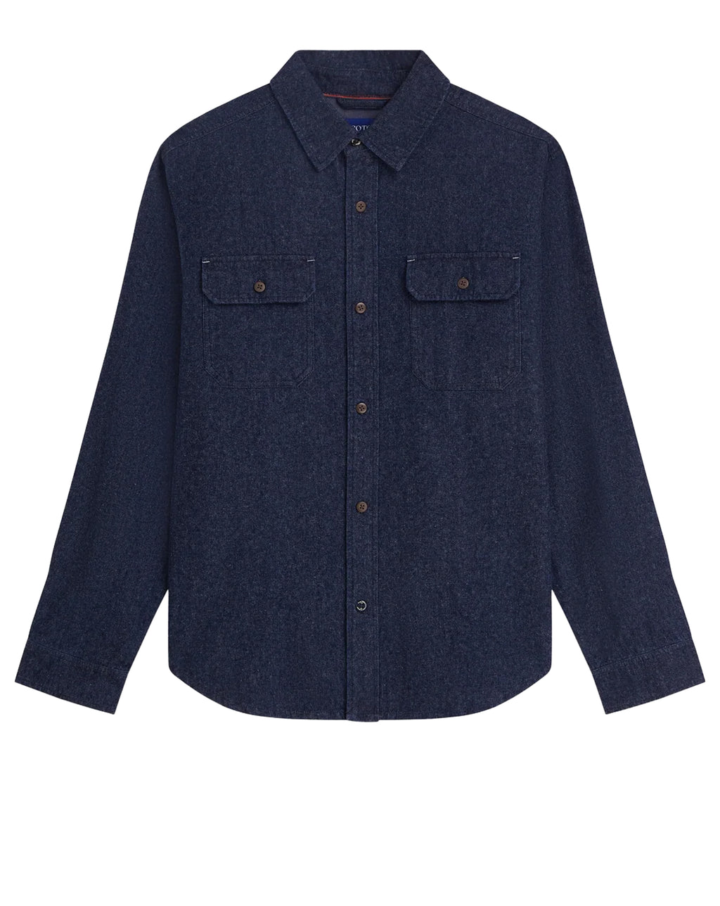 Scotch & Soda Denim Flannel relaxed fit overshirt INDIGO