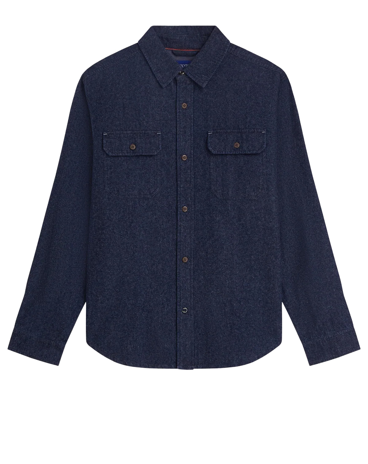 Scotch & Soda Denim Flannel relaxed fit overshirt INDIGO