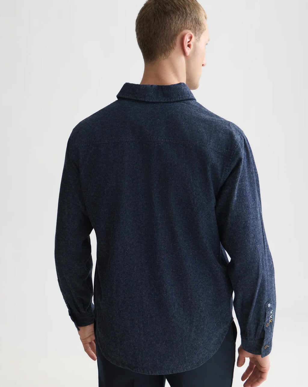 Scotch & Soda Denim Flannel relaxed fit overshirt INDIGO