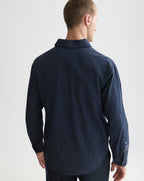 Scotch & Soda Denim Flannel relaxed fit overshirt INDIGO