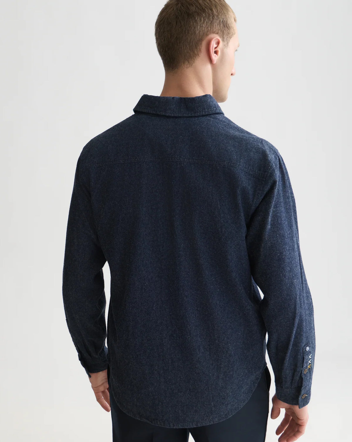 Scotch & Soda Denim Flannel relaxed fit overshirt INDIGO