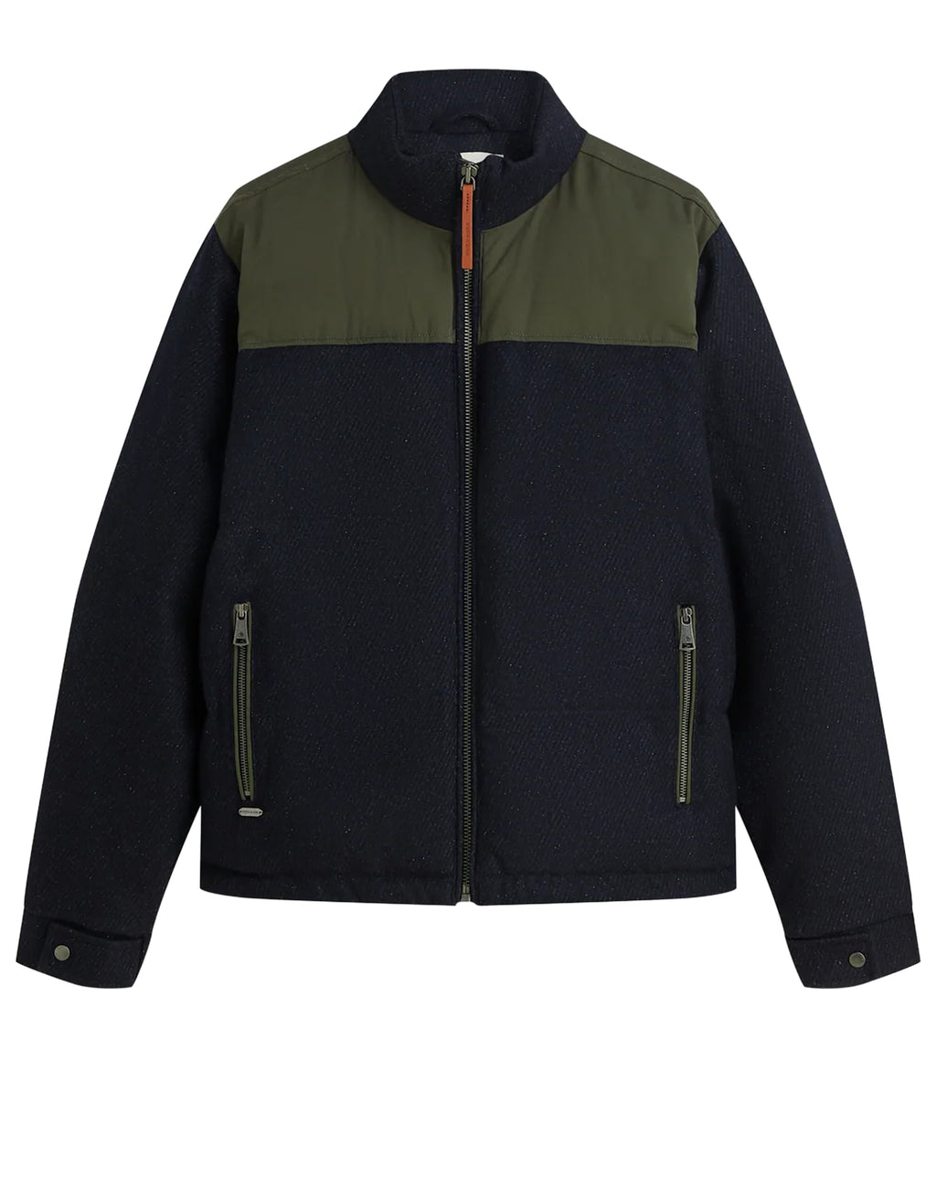Scotch & Soda Heritage Wool Puffer Jacket Sky Captain