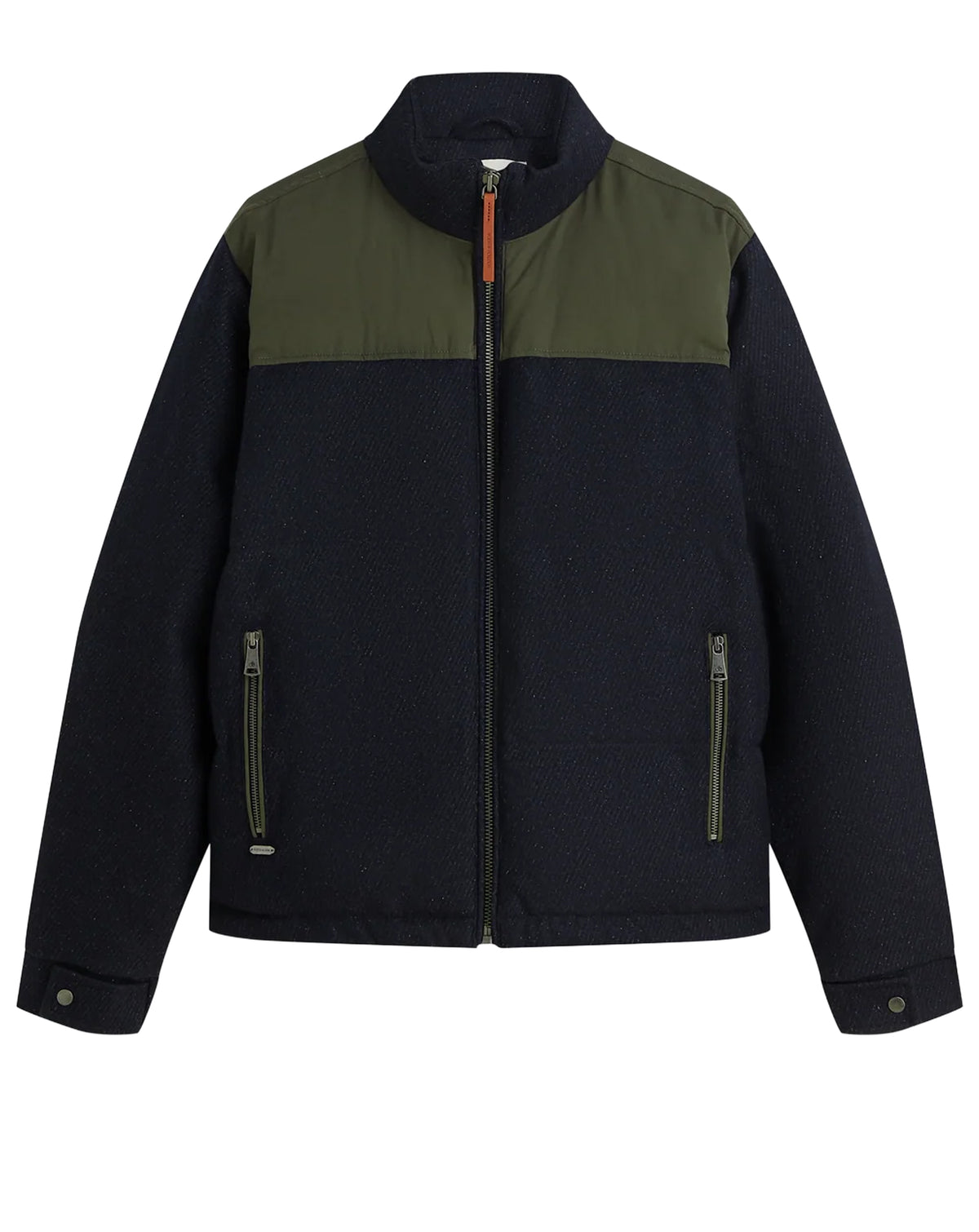 Scotch & Soda Heritage Wool Puffer Jacket Sky Captain