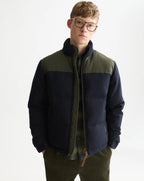 Scotch & Soda Heritage Wool Puffer Jacket Sky Captain