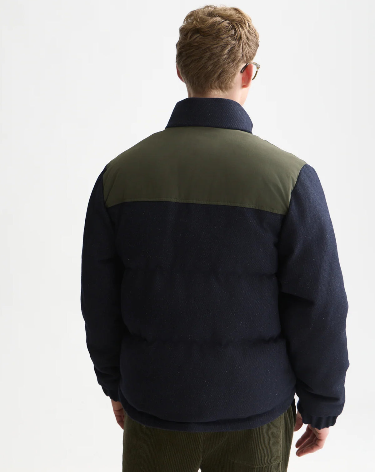 Scotch & Soda Heritage Wool Puffer Jacket Sky Captain