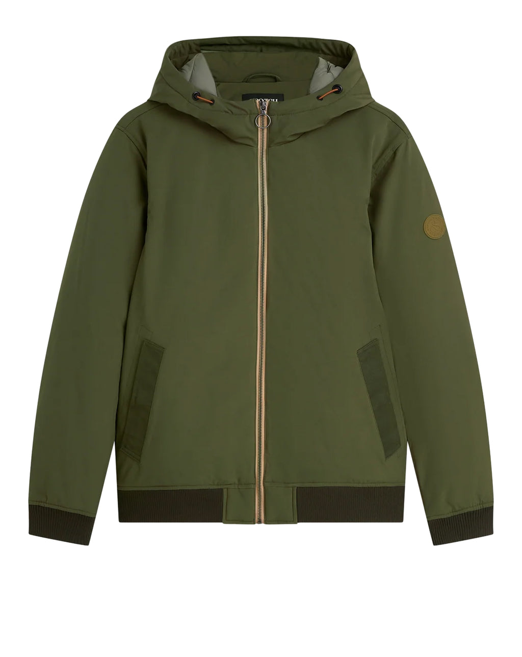 Scotch & Soda Hooded softshell padded jacket GREEN