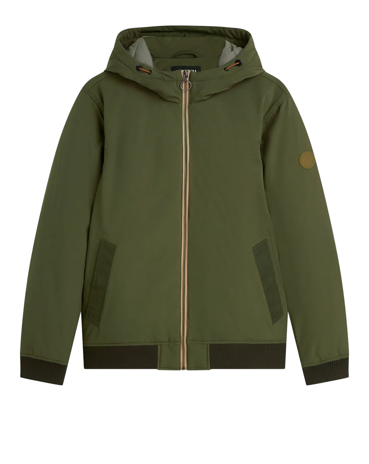 Scotch & Soda Hooded softshell padded jacket GREEN