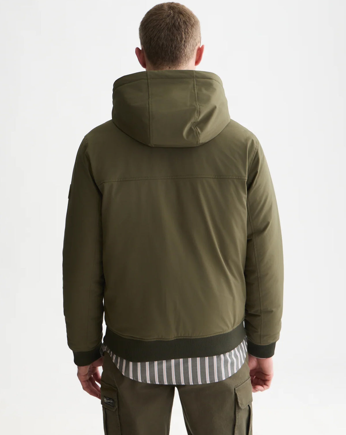 Scotch & Soda Hooded softshell padded jacket GREEN