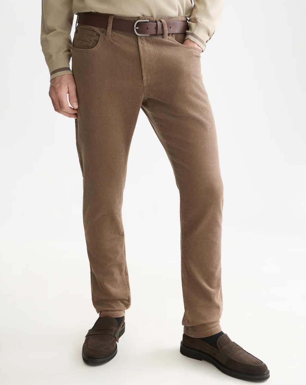 Scotch & Soda Ralston Stretch Cotton Corduroy 5 pkt WALNUT