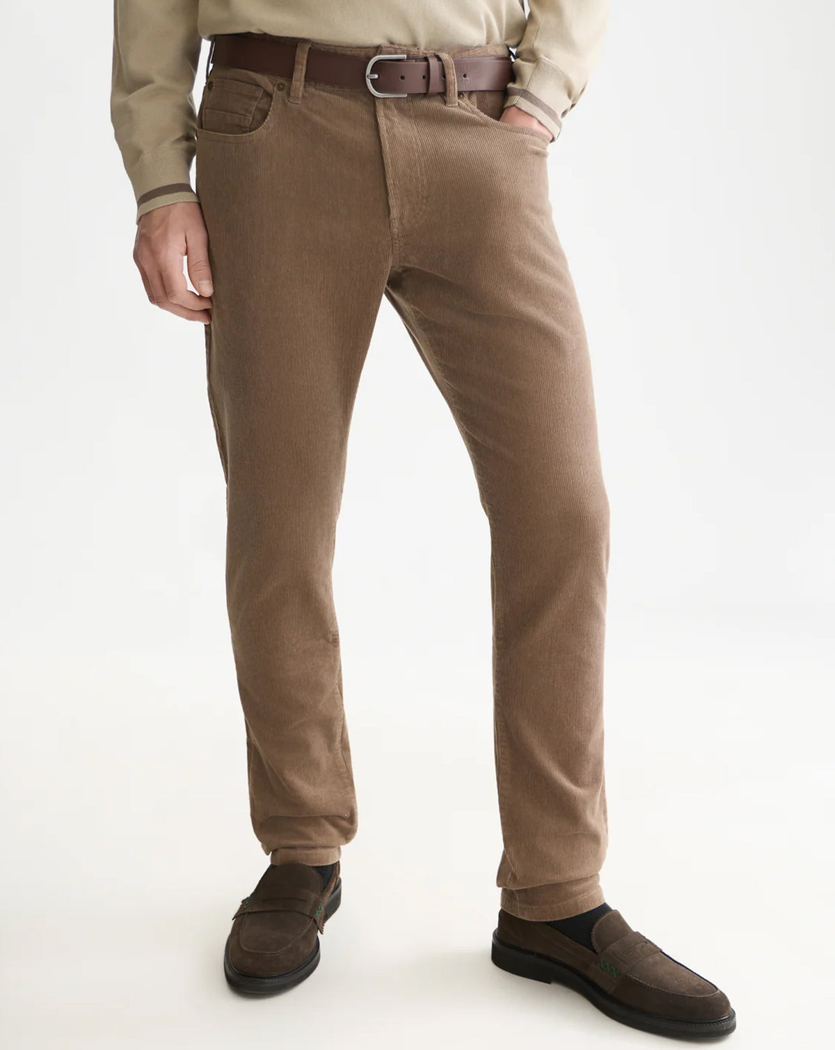 Scotch & Soda Ralston Stretch Cotton Corduroy 5 pkt WALNUT