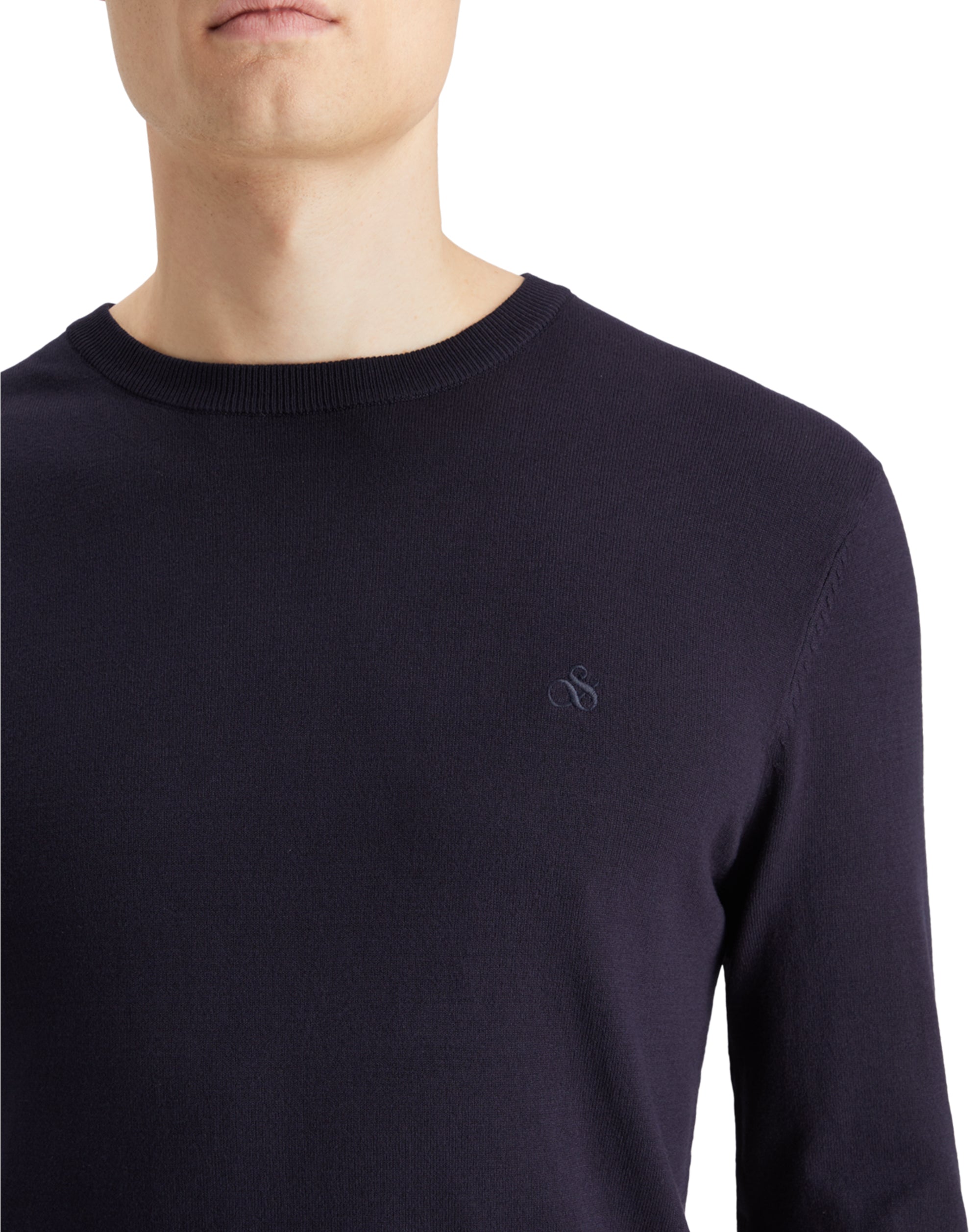 Scotch & Soda Viscose Pullover Crew Neck Night Blue