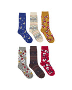 Sockshop 6 Fun Filled Sock Crackers RED