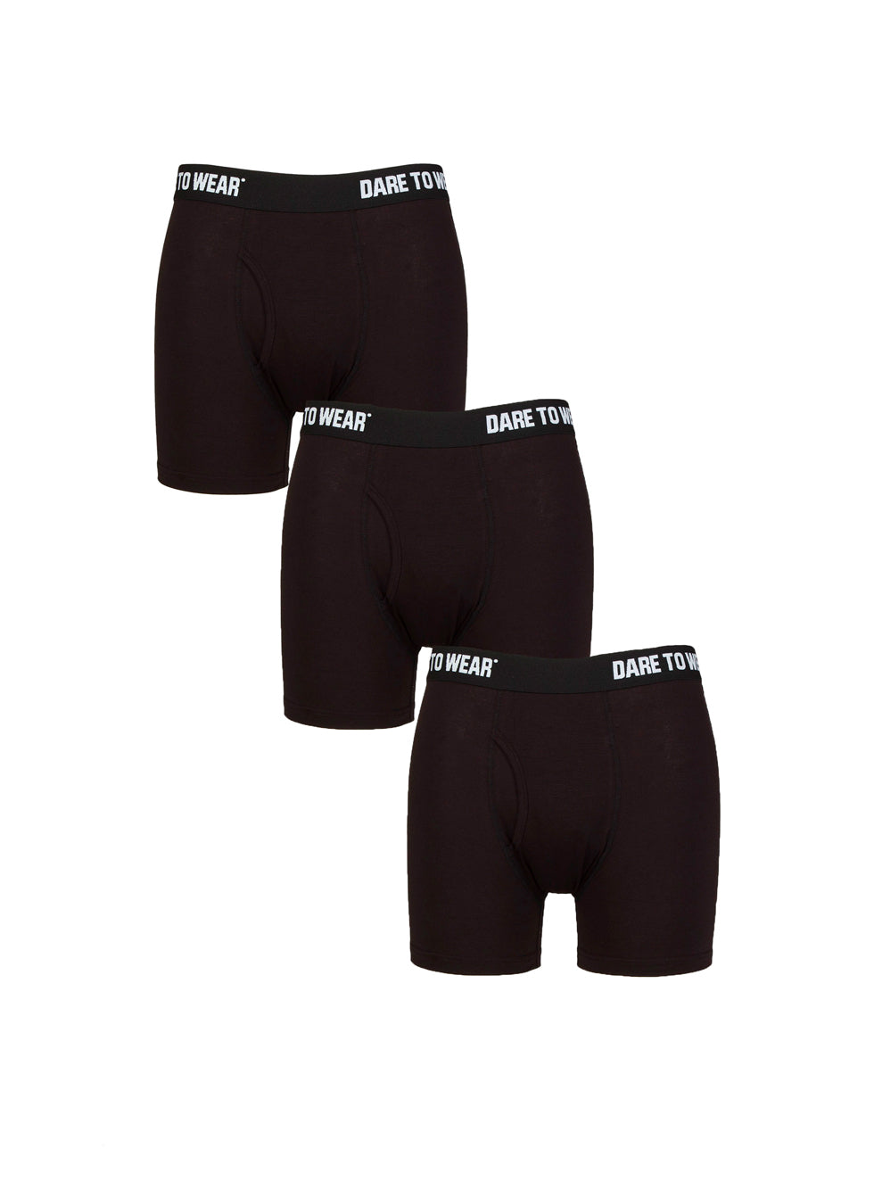 Sockshop Bamboo 3 Pack Black Boxer