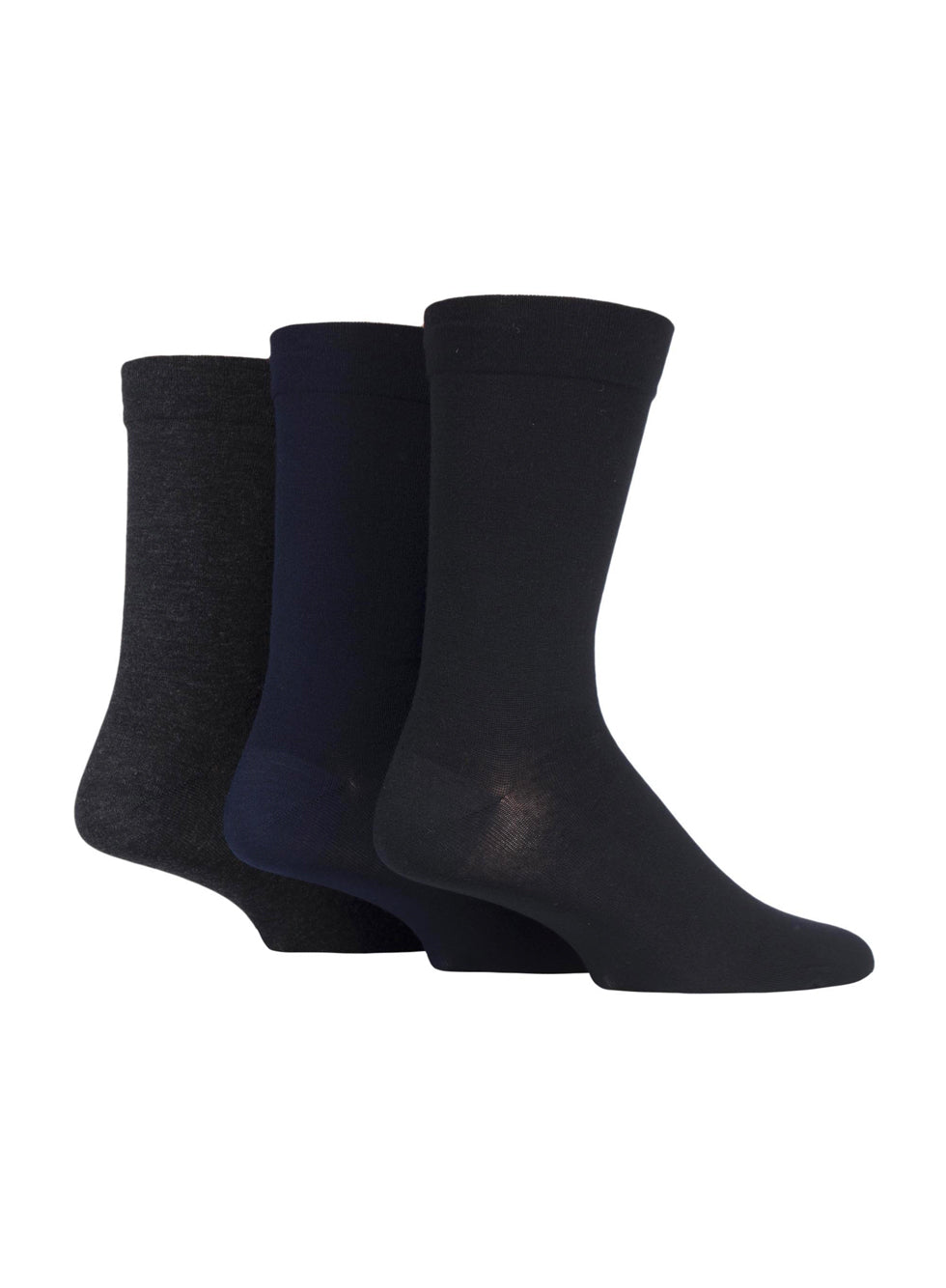 Sockshop Mens 3Pack Sockshop Plain Bamboo Socks Black/Navy/Grey