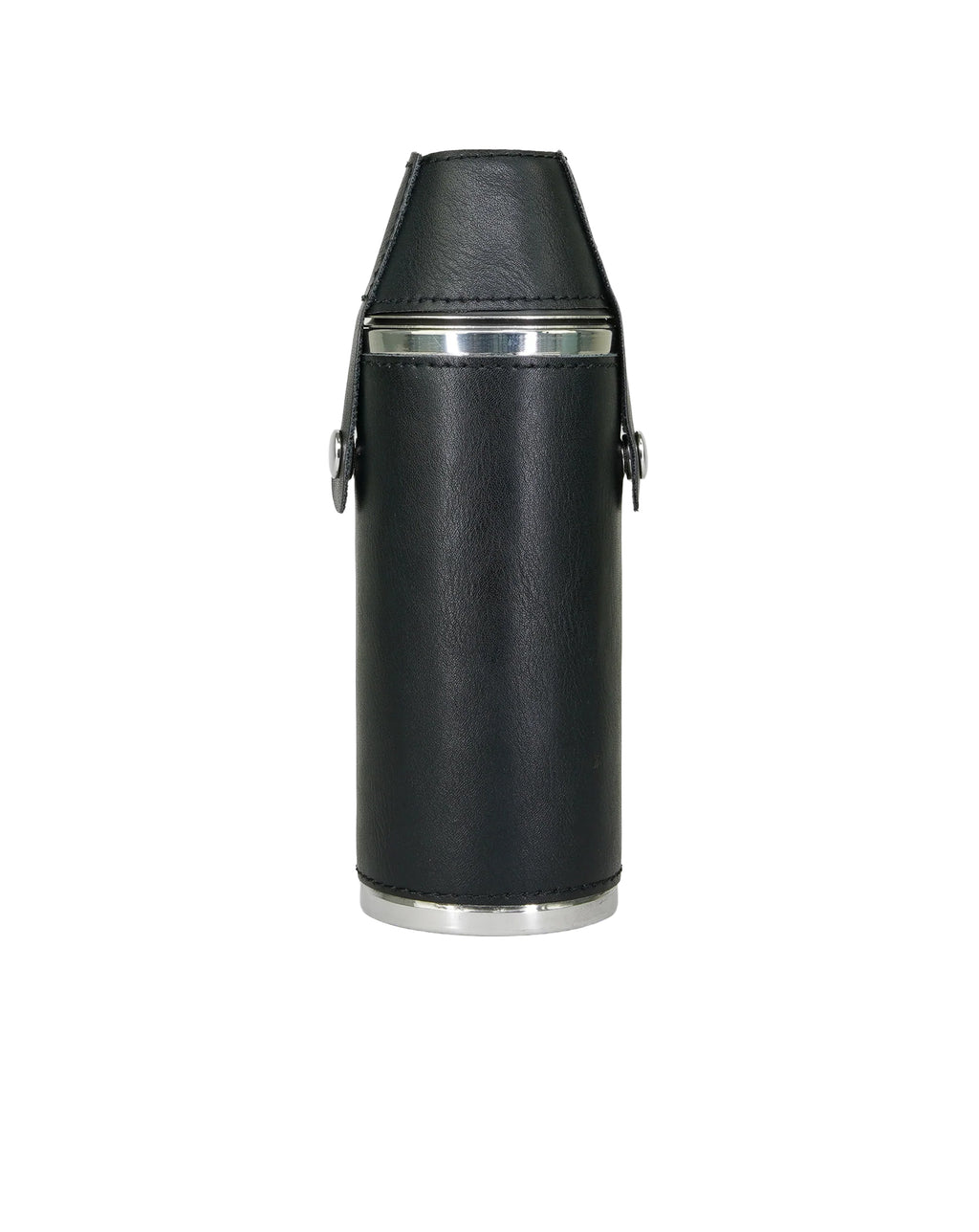 Sophos 8oz Copper Hunters Flask 2 Cups BLACK