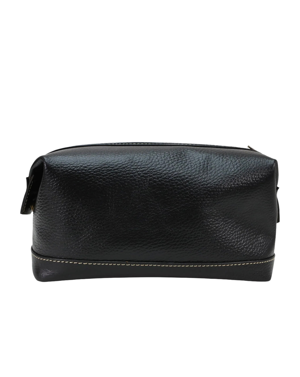 Sophos Attire Leather Wash Bag BLACK