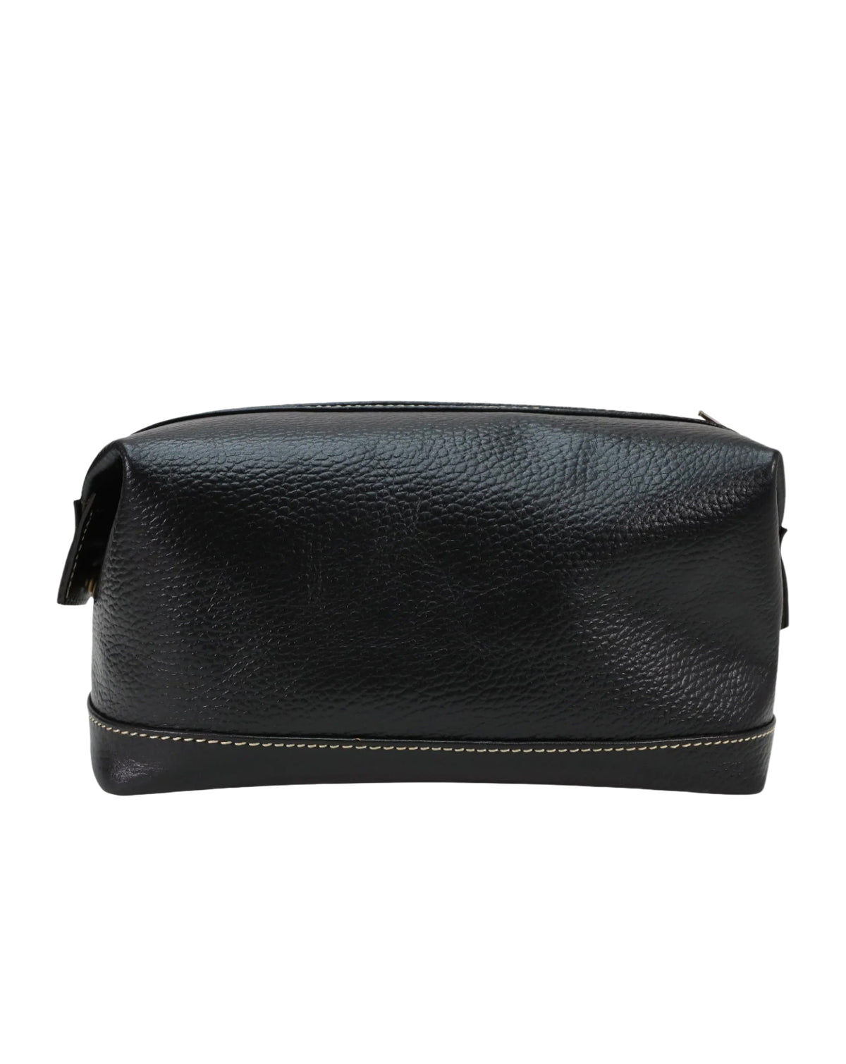 Sophos Attire Leather Wash Bag BLACK