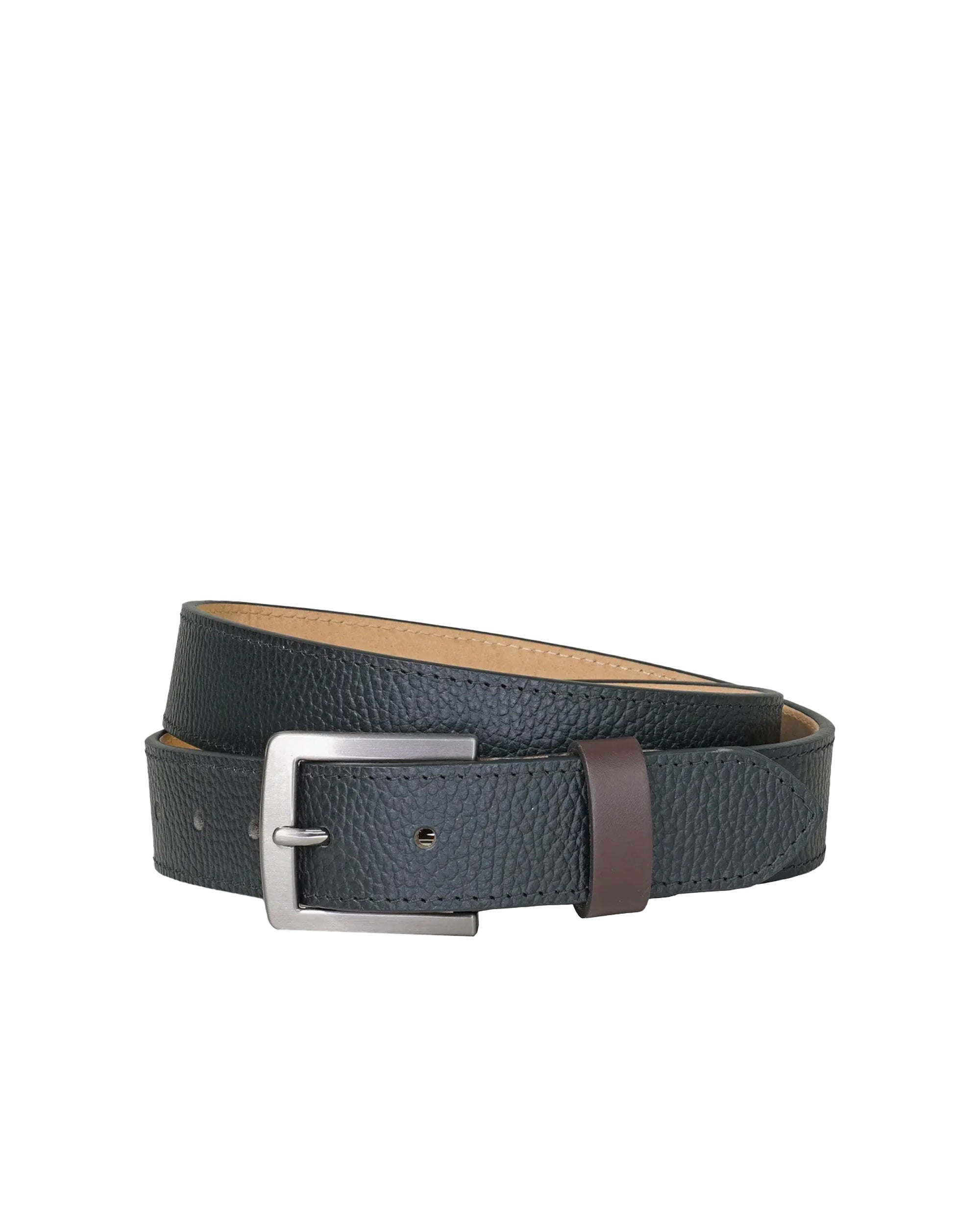Sophos Barwell contrast keeper block edge belt BLACK BROWN