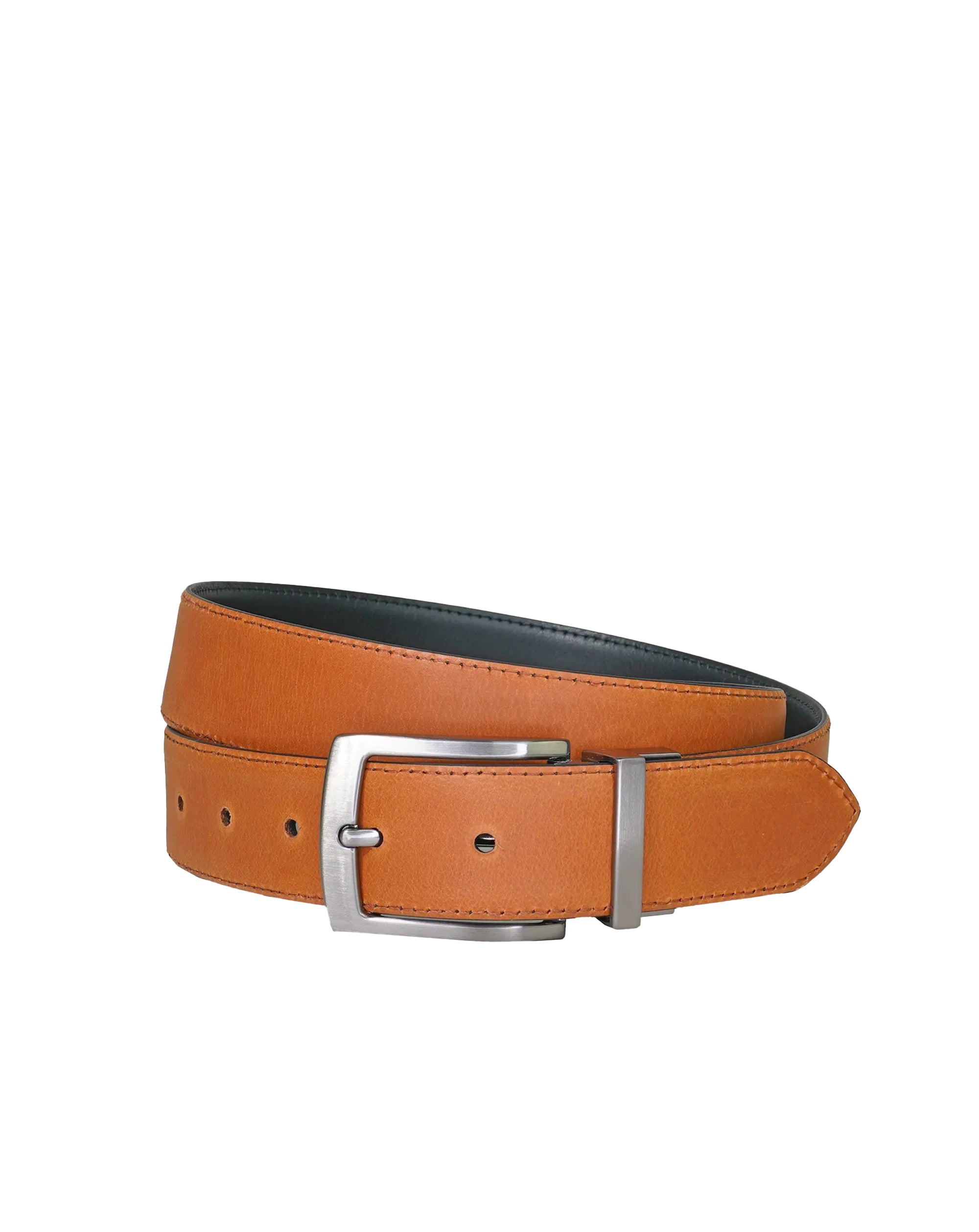 Sophos Halstead 35mm reversible padded stitched belt BLACK TAN