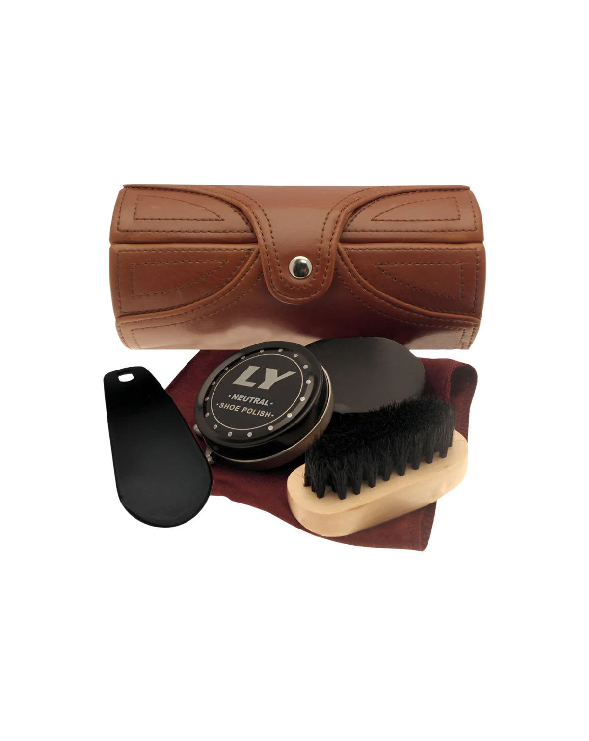 Sophos Travel Shoe Care Kit BROWN
