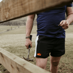 Sugar Loaf Rugger Work Shorts - Black/White