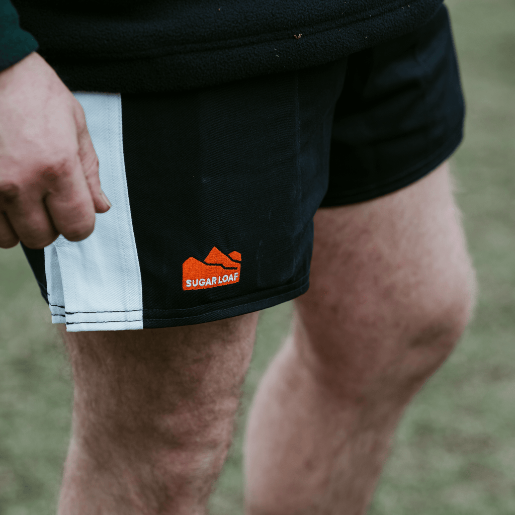 Sugar Loaf Rugger Work Shorts - Black/White