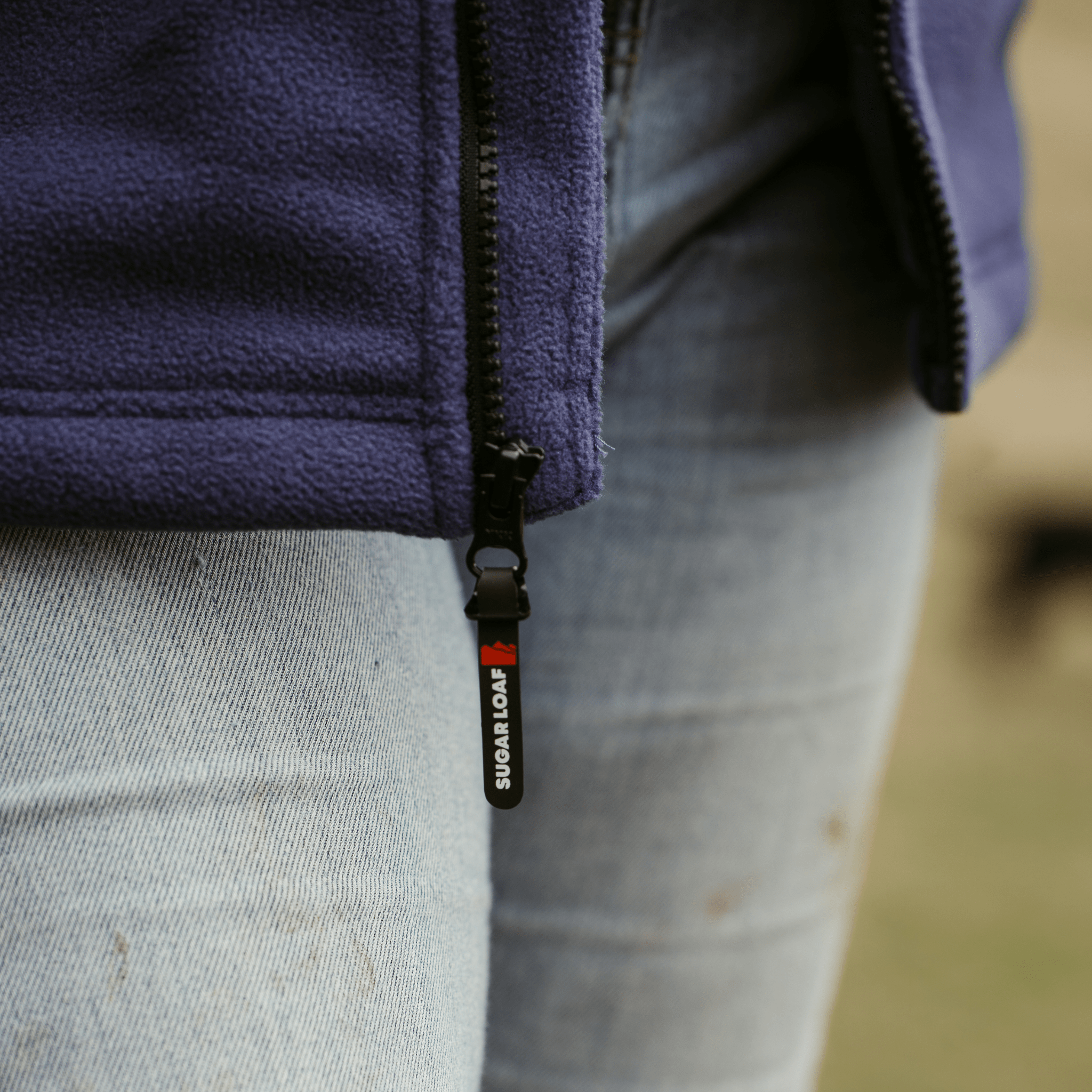 Sugar Loaf Highland Polar Fleece Gilet - Indigo Blue