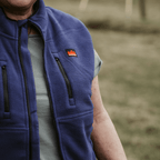 Sugar Loaf Highland Polar Fleece Gilet - Indigo Blue