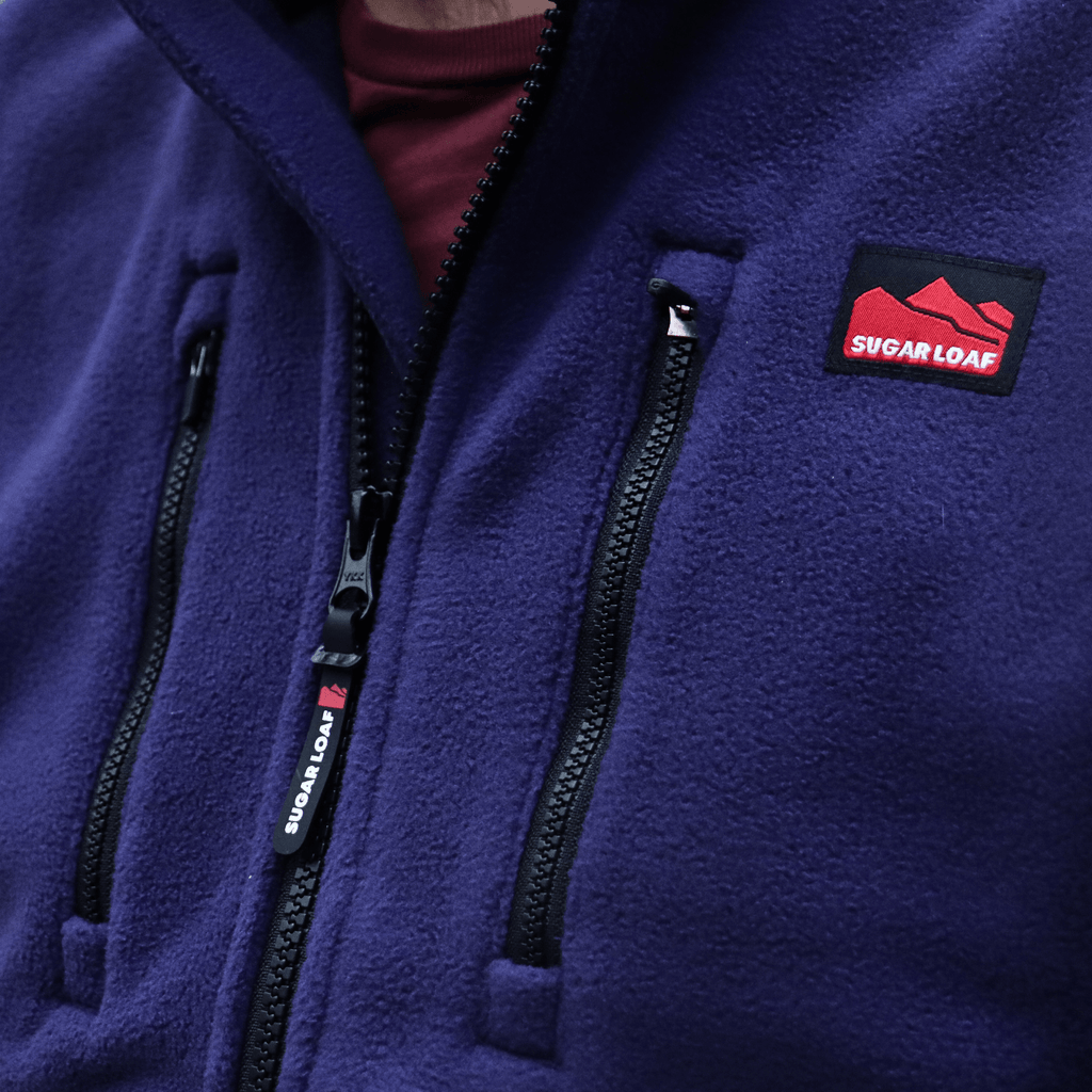 Sugar Loaf Highland Polar Fleece Gilet - Indigo Blue