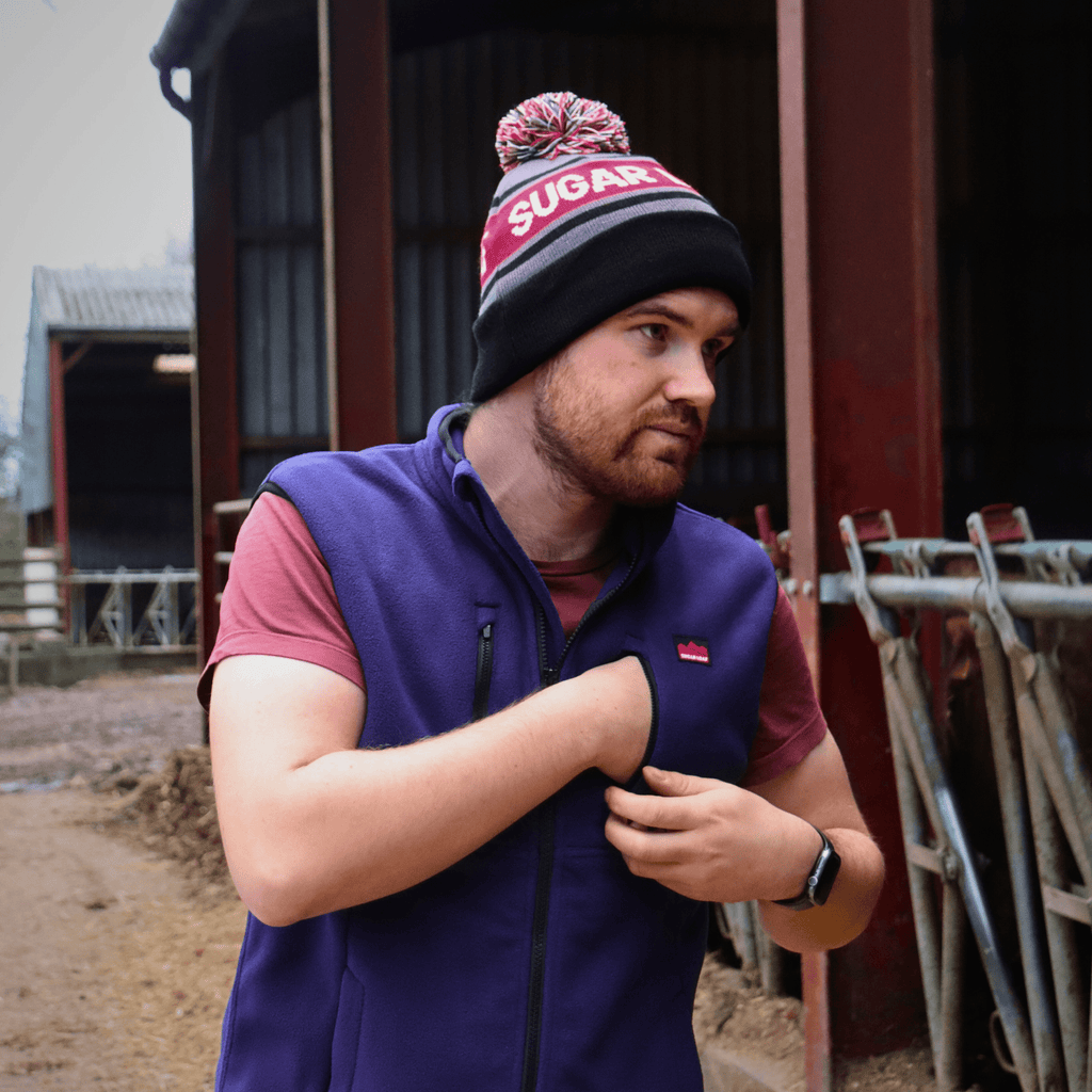 Sugar Loaf Highland Polar Fleece Gilet - Indigo Blue