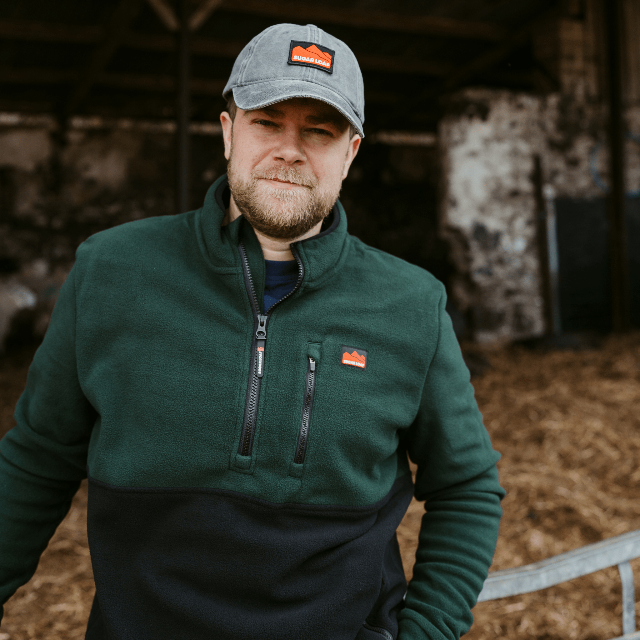 Sugar Loaf Horizon Polar Fleece Half Zip - Green