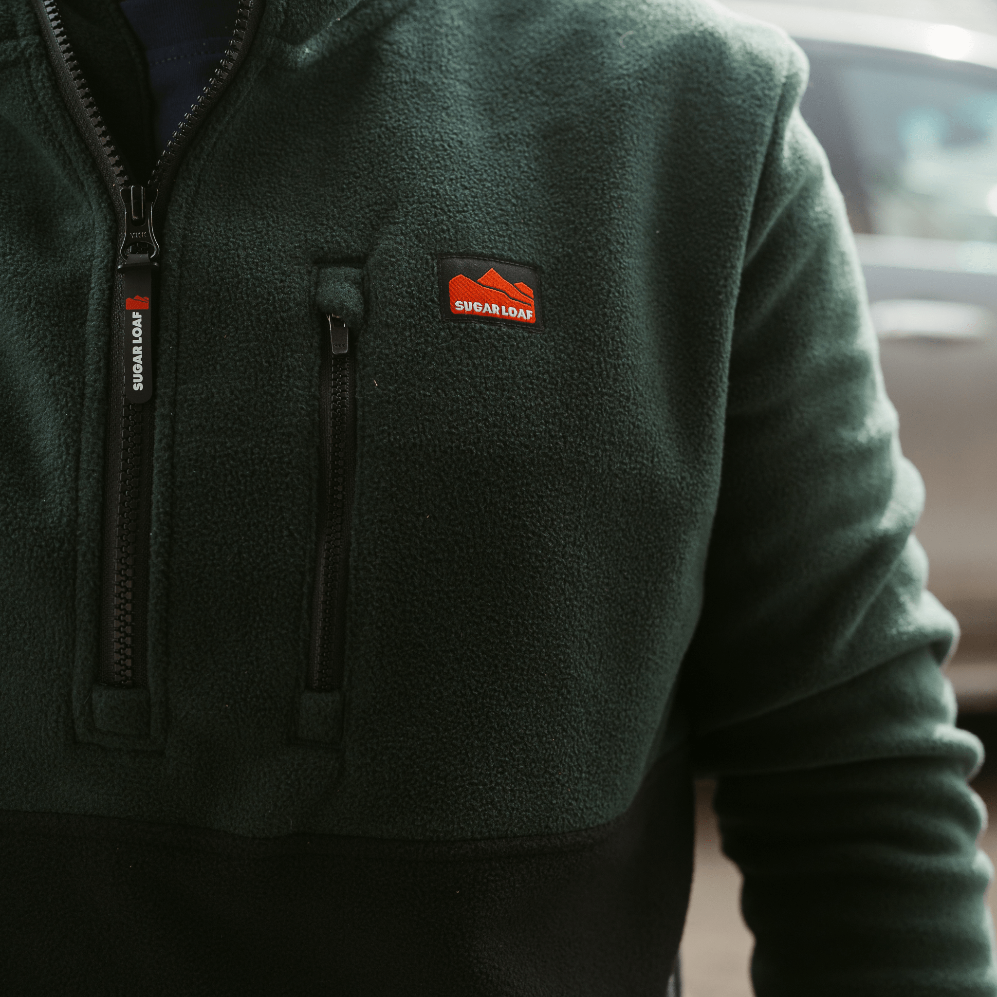 Sugar Loaf Horizon Polar Fleece Half Zip - Green