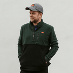 Sugar Loaf Horizon Polar Fleece Half Zip - Green