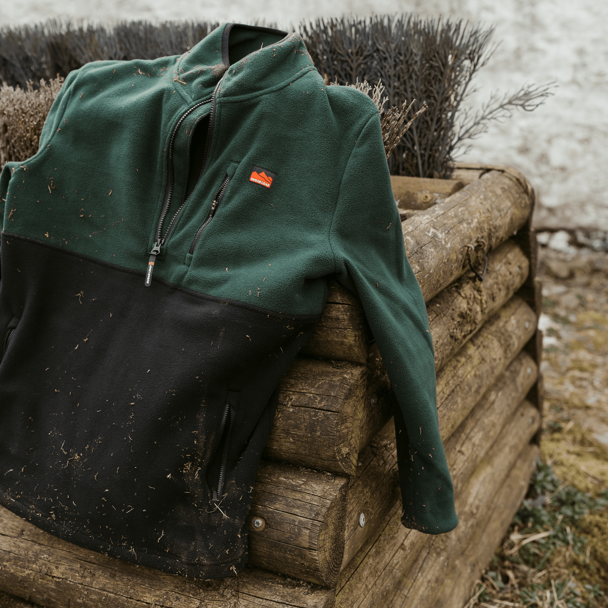 Sugar Loaf Horizon Polar Fleece Half Zip - Green