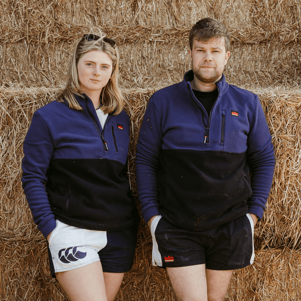 Sugar Loaf Horizon Polar Fleece Half Zip - Indigo Blue