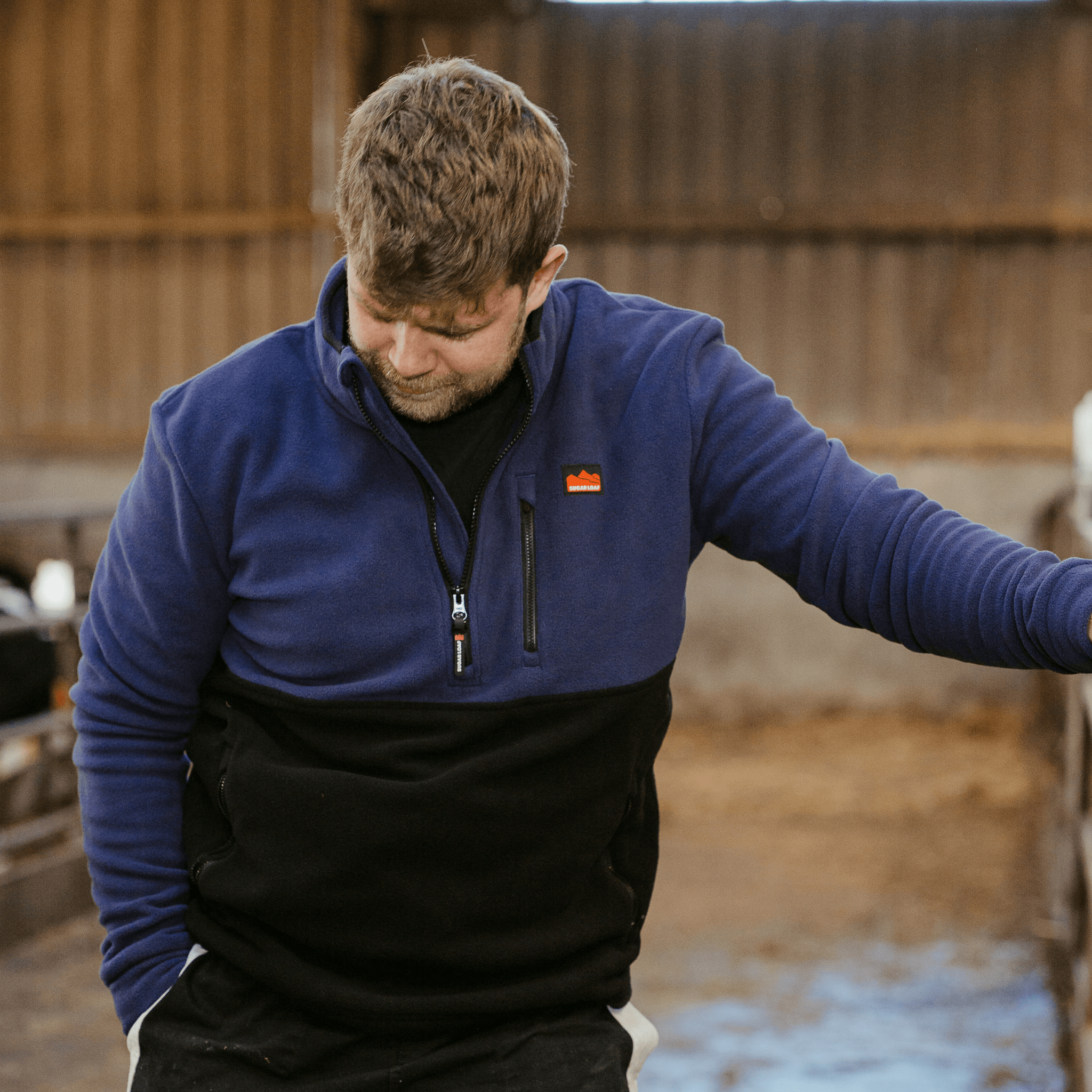 Sugar Loaf Horizon Polar Fleece Half Zip - Indigo Blue