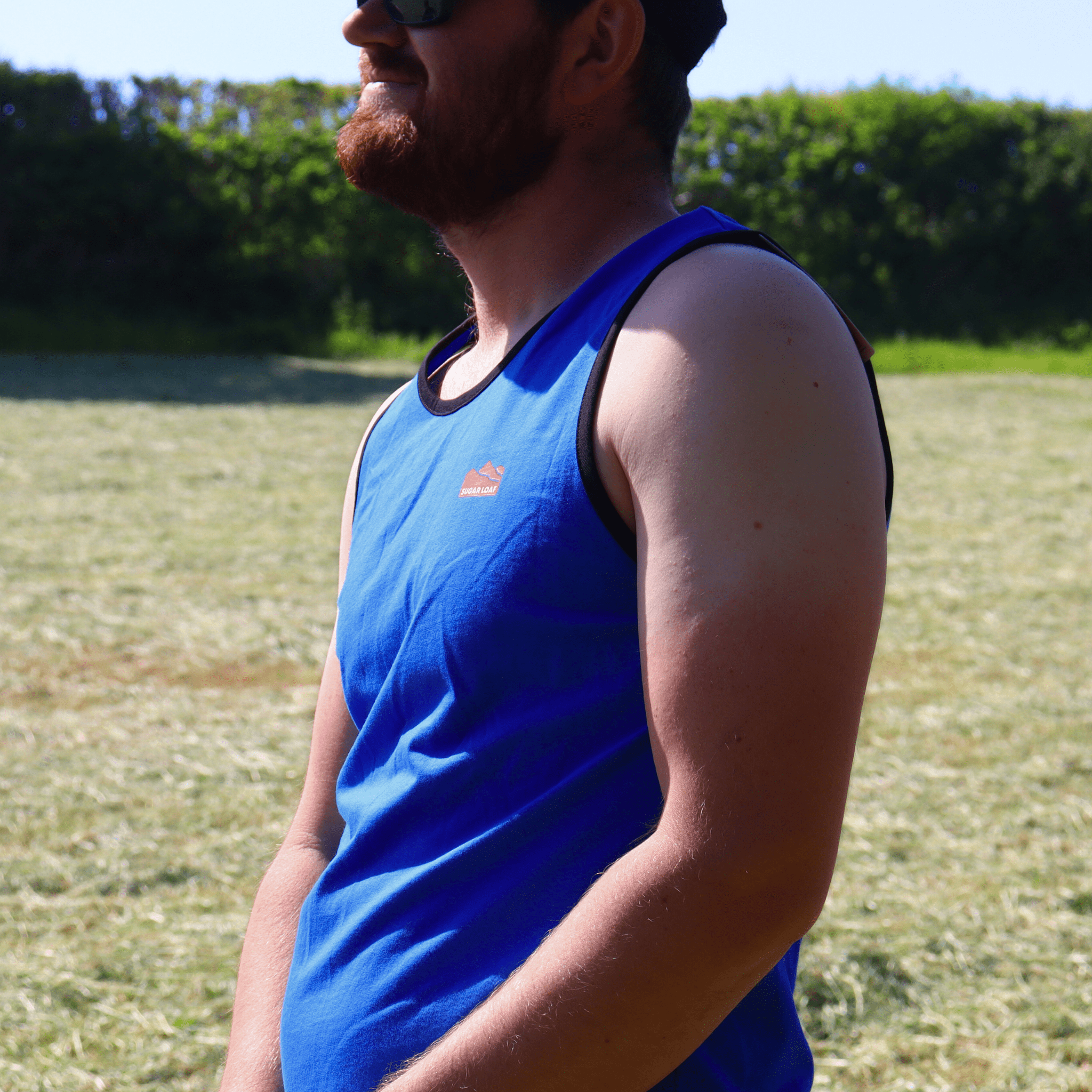 Sugar Loaf Shearing Singlet - Blue/Black